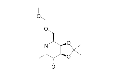 2,6,7-TRIDEOXY-2,6-IMINO-3,4-O-ISOPROPYLIDENE-1-O-METHOXYMETHYL-D-GLYCERO-L-GALACTO-HEPTITOL