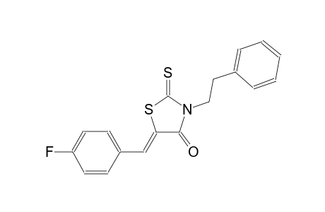 (5Z)-5-(4-fluorobenzylidene)-3-(2-phenylethyl)-2-thioxo-1,3-thiazolidin-4-one