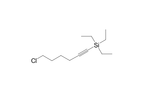 Triethyl(6-chlorohex-1-ynyl)silane