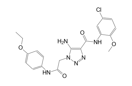 5-amino-N-(5-chloro-2-methoxyphenyl)-1-[2-(4-ethoxyanilino)-2-oxoethyl]-1H-1,2,3-triazole-4-carboxamide