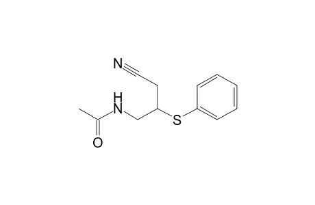 Acetamide, N-[3-cyano-2-(phenylthio)propyl]-