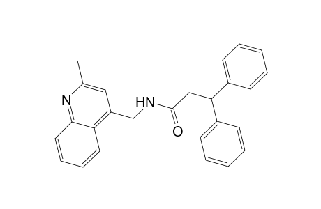 Benzenepropanamide, N-[(2-methyl-4-quinolinyl)methyl]-.beta.-phenyl-