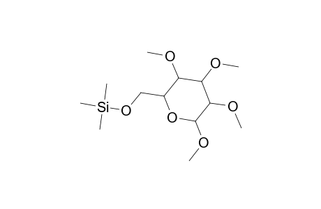 .alpha.-D-Glucopyranoside, methyl 2,3,4-tri-O-methyl-6-O-(trimethylsilyl)-