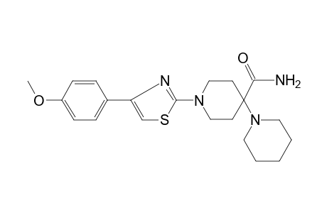 1-[4-(4-methoxyphenyl)-2-thiazolyl]-4-(1-piperidinyl)-4-piperidinecarboxamide