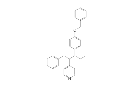 3-(4'-Benzyloxyphenyl)-1-phenyl-2-(4'-pyridinyl)pentane