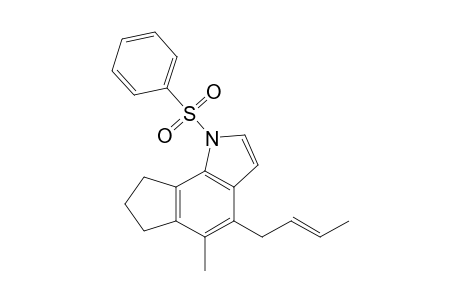 1-(benzenesulfonyl)-4-[(E)-but-2-enyl]-5-methyl-7,8-dihydro-6H-cyclopenta[g]indole