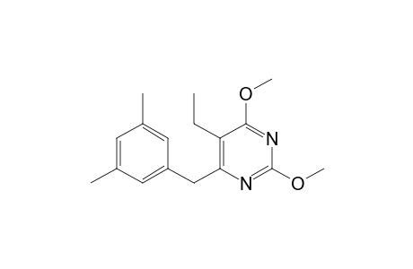 4-(3,5-dimethylbenzyl)-5-ethyl-2,6-dimethoxy-pyrimidine
