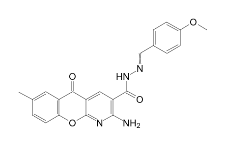 2-Amino-N'-[(4-methoxyphenyl)methylidene]-7-methyl-5-oxo-5H-chromeno[2,3-b]pyridine-3-carbohydrazide