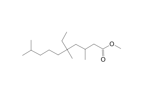 Decanoic acid, 5-ethyl-3,5,9-trimethyl-, methyl ester