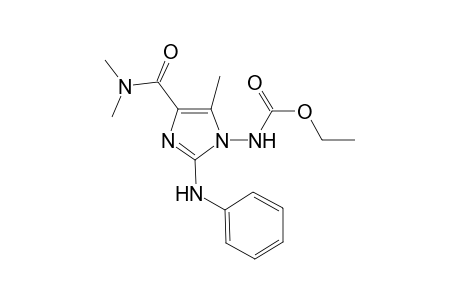 Ethyl 2-anilino-4-[(dimethylamino)carbonyl]-5-methyl-1H-imidazol-1-ylcarbamate