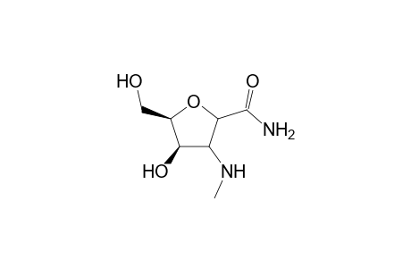 .beta.-L-threo-2-Pentulofuranosonamide, 2-deoxy-4-C-methyl-2-(methylamino)-