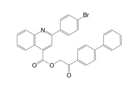 4-quinolinecarboxylic acid, 2-(4-bromophenyl)-, 2-[1,1'-biphenyl]-4-yl-2-oxoethyl ester