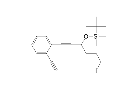tert-butyl-[1-(2-ethynylphenyl)-6-iodanyl-hex-1-yn-3-yl]oxy-dimethyl-silane