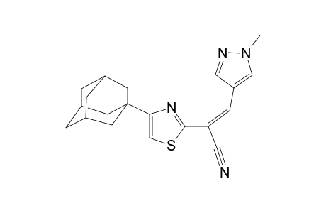 2-Thiazoleacetonitrile, .alpha.-[(1-methyl-1H-pyrazol-4-yl)methylidene]-4-tricyclo[3.3.1.1(3,7)]dec-1-yl-