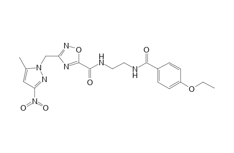 1,2,4-Oxadiazole-5-carboxamide, N-[2-[(4-ethoxybenzoyl)amino]ethyl]-3-[(5-methyl-3-nitro-1H-pyrazol-1-yl)methyl]-