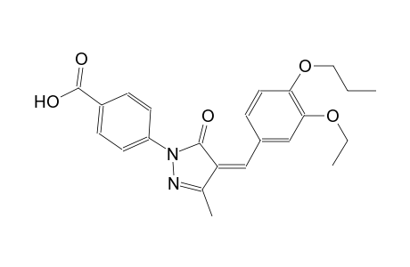 4-[(4Z)-4-(3-ethoxy-4-propoxybenzylidene)-3-methyl-5-oxo-4,5-dihydro-1H-pyrazol-1-yl]benzoic acid
