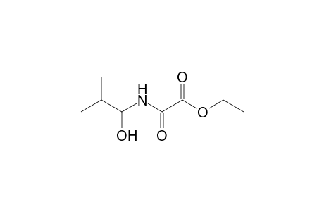 2-[(1-hydroxy-2-methyl-propyl)amino]-2-keto-acetic acid ethyl ester