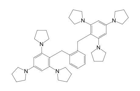 1,1',1'',1''',1''''-[2,2'-(o-phenylenedimethylene)di-s-phenenyl]hexapyrrolidine