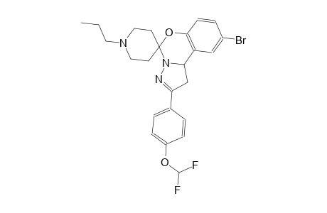 9-bromo-2-(4-(difluoromethoxy)phenyl)-1'-propyl-1,10b-dihydrospiro[benzo[e]pyrazolo[1,5-c][1,3]oxazine-5,4'-piperidine]