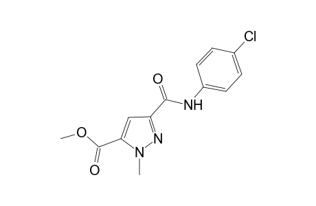 1H-Pyrazole-5-carboxylic acid, 3-[[(4-chlorophenyl)amino]carbonyl]-1-methyl-, methyl ester