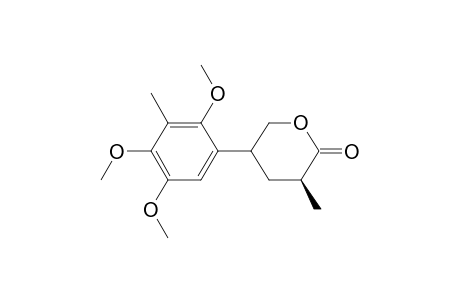 (S)-5-Methyl-3-(2,4,5-trimethoxy-3-methylphenyl)tetrahydropyran-6-one