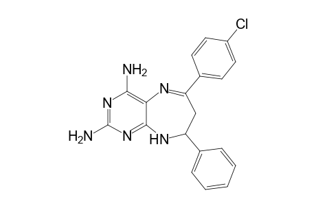6-(4-Chlorophenyl)-8-phenyl-8,9-dihydro-7H-pyrimido[4,5-b][1,4]diazepine-2,4-diamine