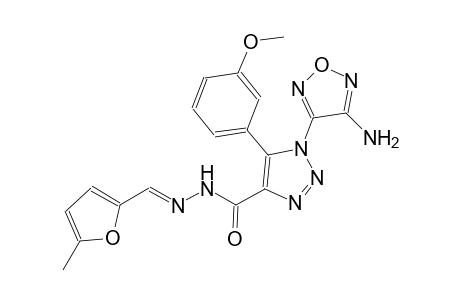 1-(4-amino-1,2,5-oxadiazol-3-yl)-5-(3-methoxyphenyl)-N'-[(E)-(5-methyl-2-furyl)methylidene]-1H-1,2,3-triazole-4-carbohydrazide