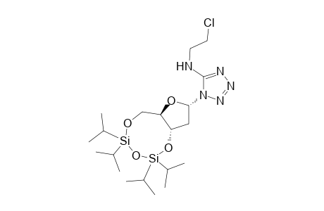1H-Tetrazol-5-amine, N-(2-chloroethyl)-1-[2-deoxy-3,5-O-[1,1,3,3-tetrakis(1-methylethyl)-1,3-disiloxanediyl]-.beta.-D-erythro-pentofuranosyl]-