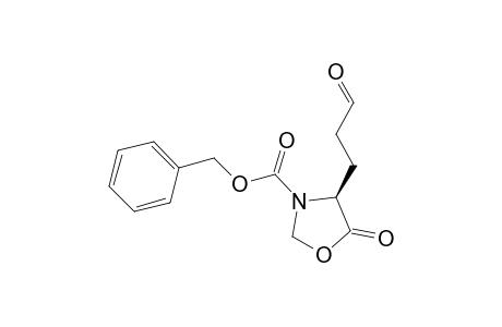 (4S)-5-keto-4-(3-ketopropyl)oxazolidine-3-carboxylic acid benzyl ester