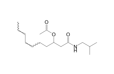 N-isobutyl-3-acetoxy-6,8-dectrienamide