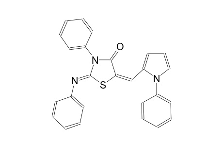 (2Z,5E)-3-phenyl-2-(phenylimino)-5-[(1-phenyl-1H-pyrrol-2-yl)methylene]-1,3-thiazolidin-4-one