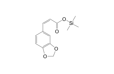 3,4-Methylenedioxycinnamic acid TMS