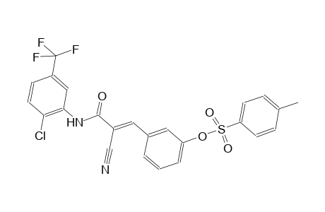 3-{(1E)-3-[2-chloro-5-(trifluoromethyl)anilino]-2-cyano-3-oxo-1-propenyl}phenyl 4-methylbenzenesulfonate