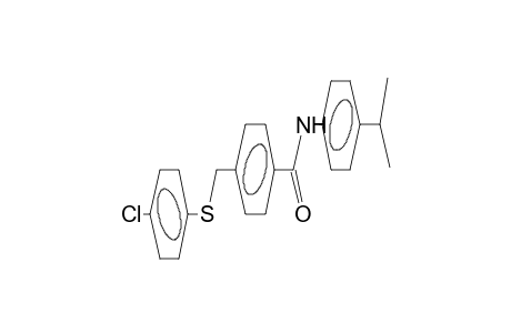 N-(4-isopropylphenyl)-4-(4-chlorophenylthiomethyl)benzamide