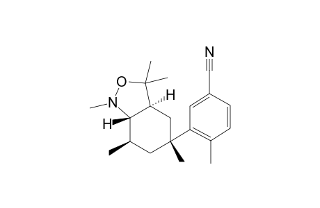 rac-4-methyl-3-((3aS,5R,7R,7aS)-1,3,3, 5,7-Pentamethyloctahydrobenzo[c]isoxazol-5-yl)benzonitrile