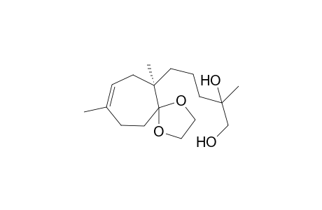 1,4-Dimethyl-4-[4-hydroxymethyl)-4-hydroxypentyl]-5,5-(ethylenedioxy)cycloheptene