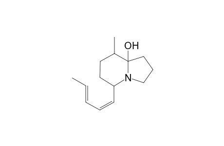 5-(Pentadienyl)-8-methyl-(hydroxy)izidine