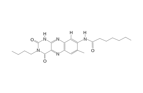 N-(3-butyl-7-methyl-2,4-dioxo-1,2,3,4-tetrahydrobenzo[g]pteridin-8-yl)heptanamide