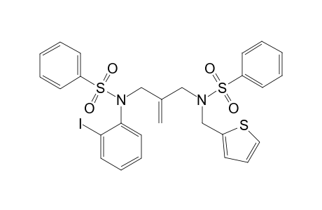 N'-{3-[N-(Thien-2-yl)methyl-N-(phenylsulfonyl)amido-2-methylenepropyl]}-N'-phenylsulfonyl-2-iodoaniline
