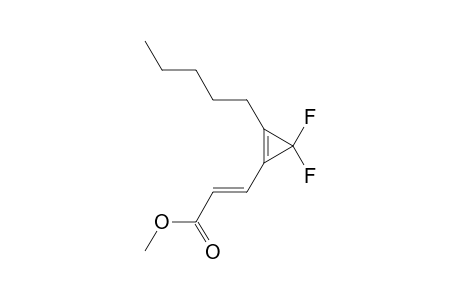 (E)-3-(2-amyl-3,3-difluoro-1-cyclopropenyl)acrylic acid methyl ester