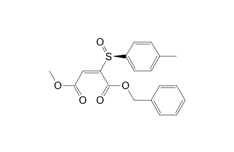 (E)-2-[(S)-(4-methylphenyl)sulfinyl]-2-butenedioic acid O4-methyl ester O1-(phenylmethyl) ester