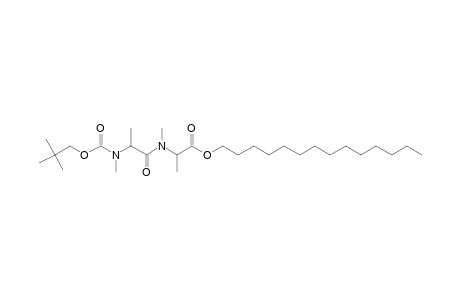 Alanylalanine, N,N'-dimethyl-N'-neopentyloxycarbonyl-, tetradecyl ester