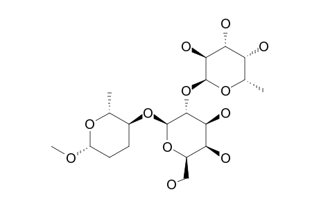 METHYL-2,3,6-TRIDEOXY-4-O-[2-O-(ALPHA-L-FUCOPYRANOSYL)-BETA-D-GALACTOPYRANOSYL]-BETA-D-ERYTHRO-HEXOPYRANOSIDE