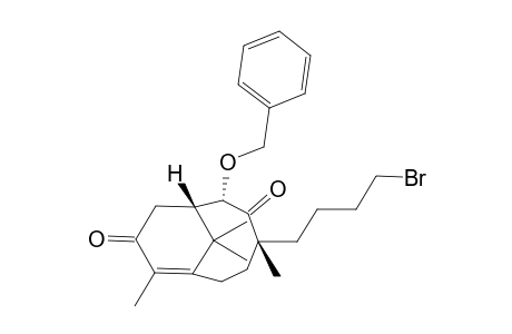 (1S,2S,4R)-2-(benzyloxy)-4-(4-bromobutyl)-4,8,11,11-tetramethylbicyclo[5.3.1]undec-7-ene-3,9-dione