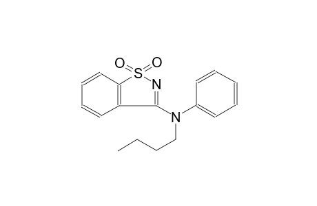 1,2-benzisothiazol-3-amine, N-butyl-N-phenyl-, 1,1-dioxide