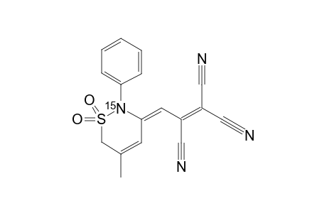 N-PHENYL-2-METHYL-4-(2,3,3-TRICYAN-PROP-2-EN-1-YLIDEN)-BUT-2-EN-1,4-SULTAMEN