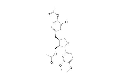 [(2S,3R,4R)-4-[(4-acetoxy-3-methoxy-phenyl)methyl]-2-(3,4-dimethoxyphenyl)tetrahydrofuran-3-yl]methyl acetate