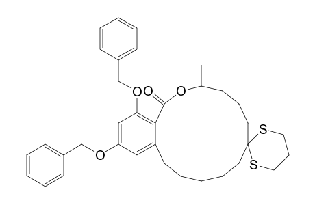 14,16-bis(Benzyloxy)-3,4,5,6,7,8,9,10,11,12-decahydro-3-methyl-7,7-(trimethylene)dithiobenzoxacyclotetradecin-1-one