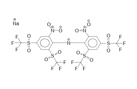 BIS[6-NITRO-2,4-BIS(TRIFLUOROMETHYLSULPHONYL)PHENYL]AMINE, SODIUM SALT