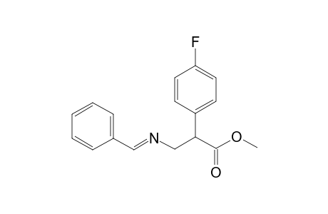 Benzeneacetic acid, 4-fluoro-.alpha.-[[(phenylmethylene)amino]methyl]-, methyl ester